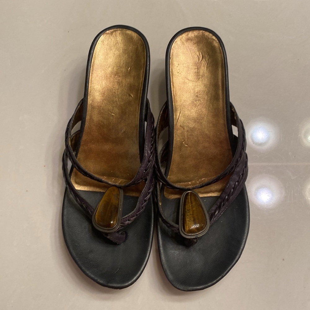 Nine West thong sandals size 7 1/2 - Picture 10 of 15
